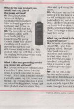 Aveda Newspaper Clippings